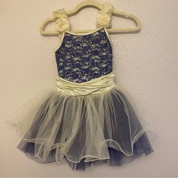 Weissman dance costume ballet jazz blue purple tutu Music Box Dancer 7916 MC - Picture 2 of 14